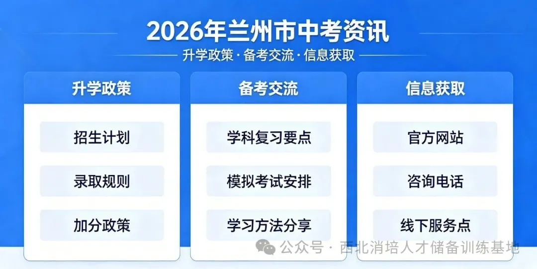 兰州西北中学2026年中考招生问答及自主招生 第1张