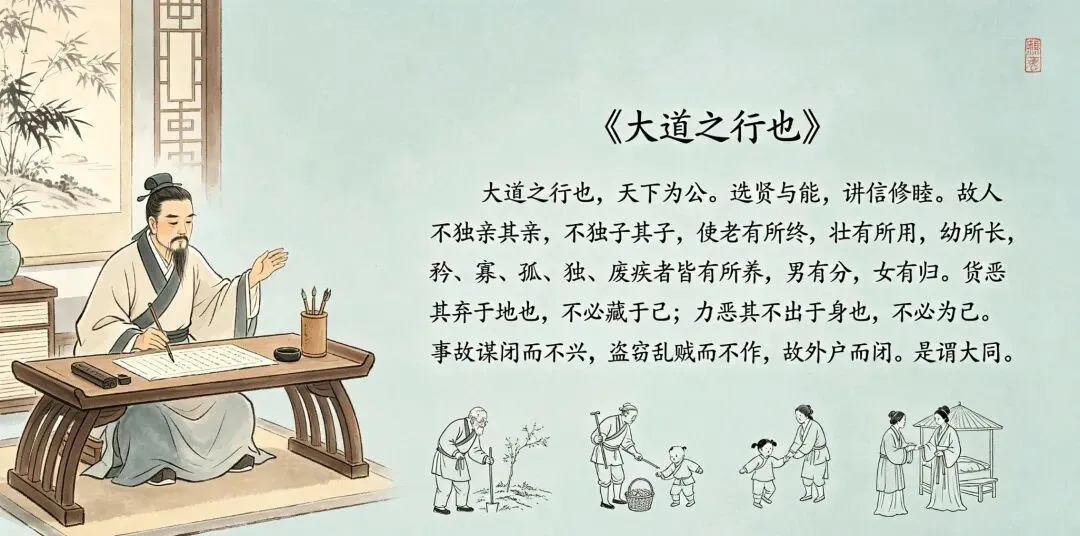 2026辽宁中考文言文核心学案:一文说透《大道之行也》全考点(建议收藏) 第2张 2026辽宁中考文言文核心学案:一文说透《大道之行也》全考点(建议收藏) 第2张
