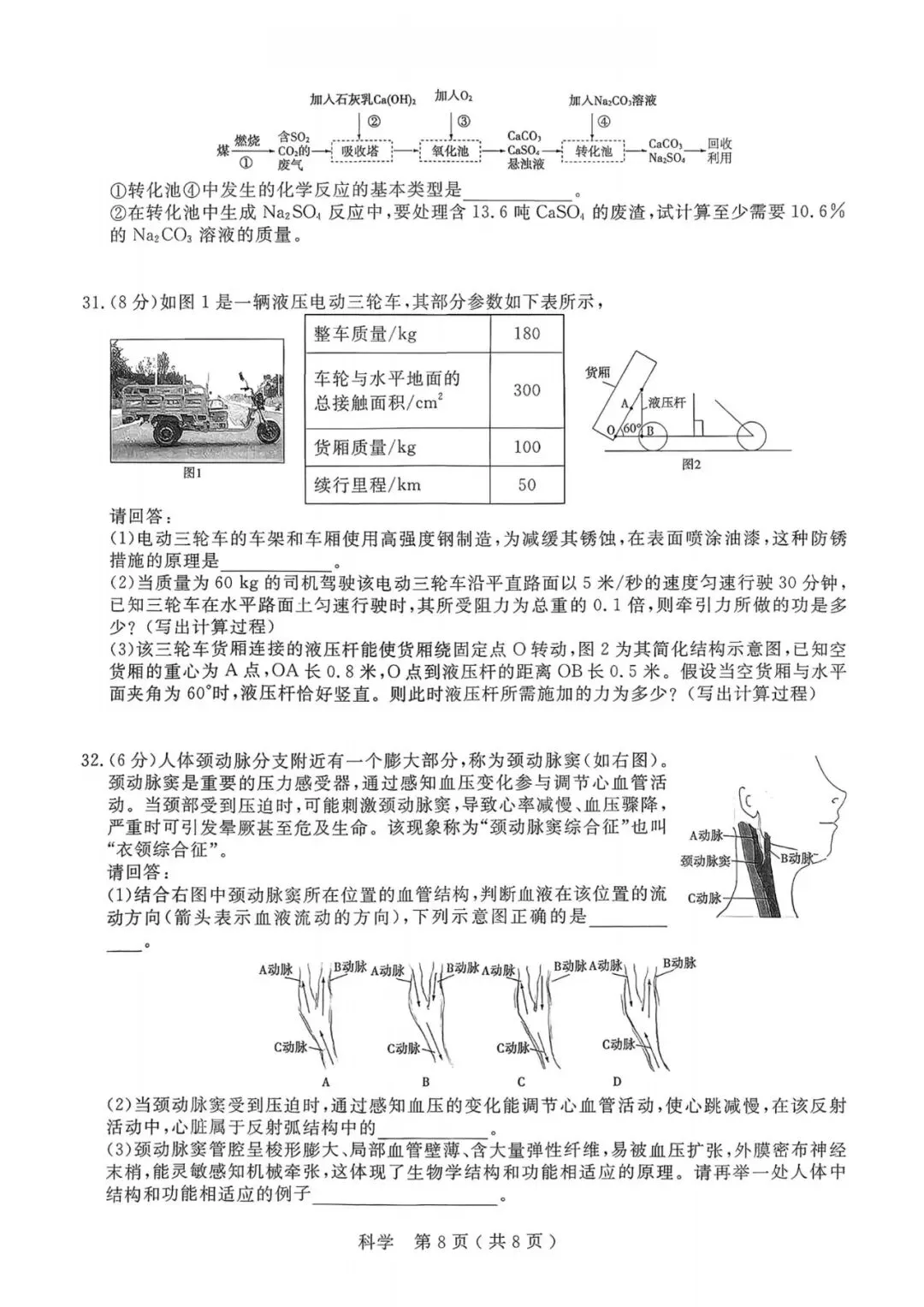 中考一模|2026年4月浙江省杭州市余杭、临平中考一模「全科」试题(统测)(全科含答案;听力录音) 第42张