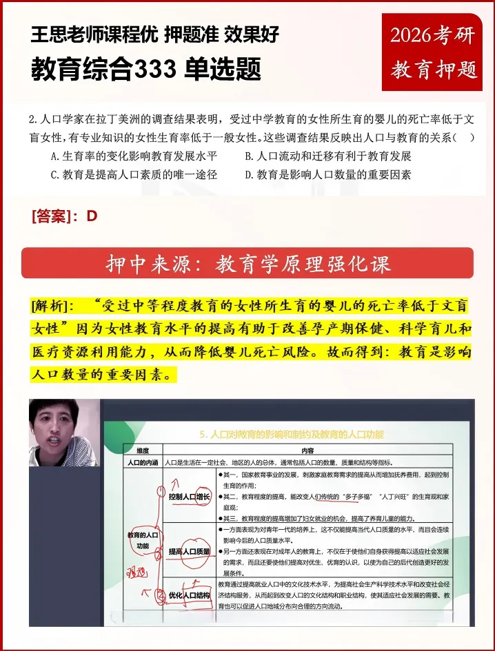 2026 教育综合 333 真题考点全覆盖・命中对比分析 第6张