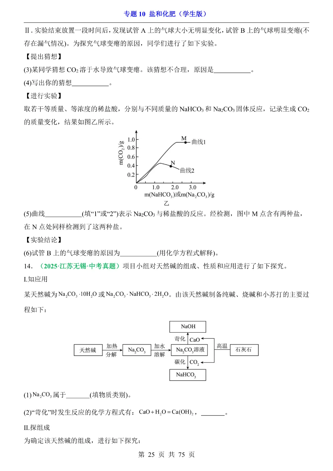26新九年级下册化学【通用版】中考专项化学《专题10盐和化肥带答案解析》|完整高清电子版可打印 第25张