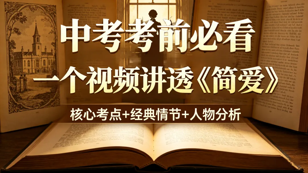《简·爱》2026中考终极攻略|一本书讲透女性独立的灵魂 第1张 《简·爱》2026中考终极攻略|一本书讲透女性独立的灵魂 第1张