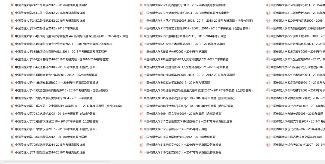 中国传媒大学考研专业课历年真题汇总(含2026真题) 第2张 中国传媒大学考研专业课历年真题汇总(含2026真题) 第2张