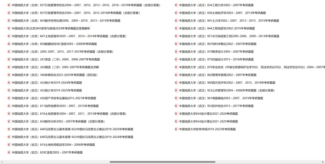 中国地质大学考研专业课历年真题汇总(含2026真题) 第3张 中国地质大学考研专业课历年真题汇总(含2026真题) 第3张