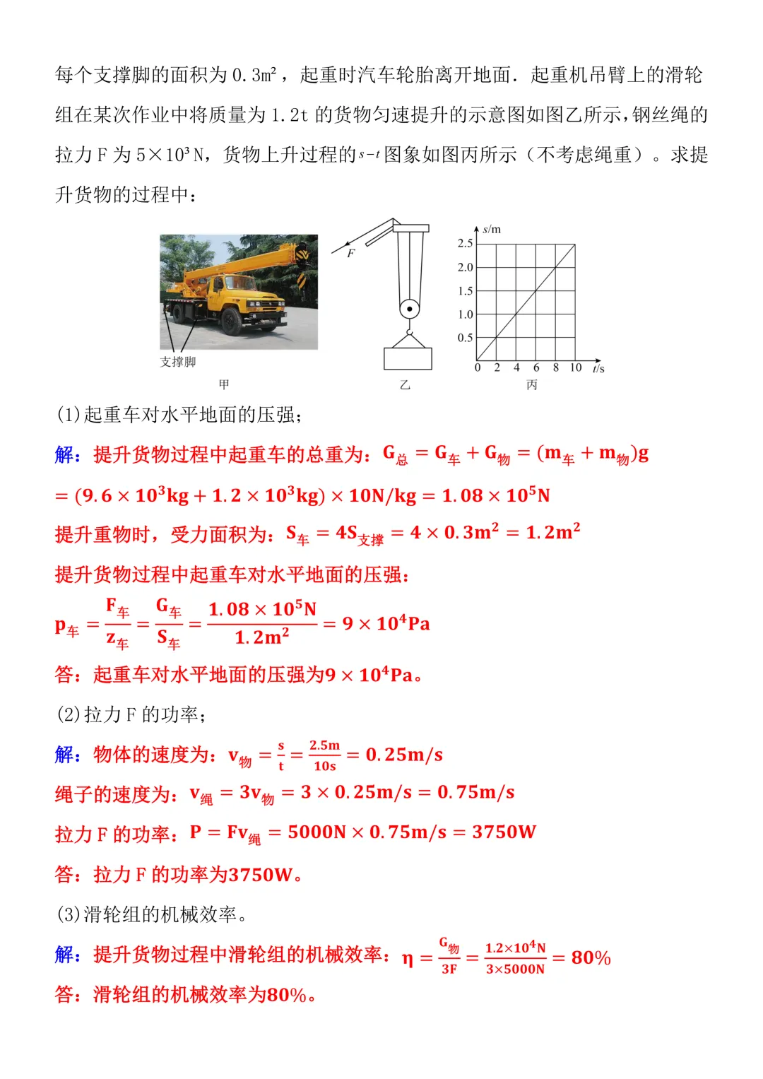 中考物理 | 必考“机械综合“压轴计算专练!精准提炼高频考点,掌握高效解题法! 第6张