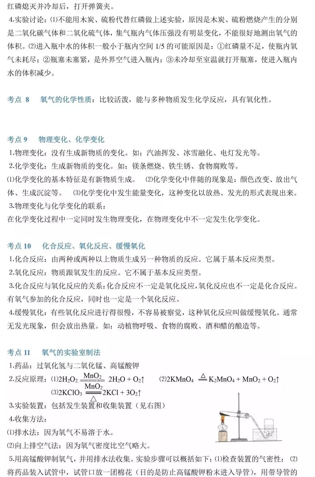 中考化学86个考点汇总,初三生提分必看! 第6张