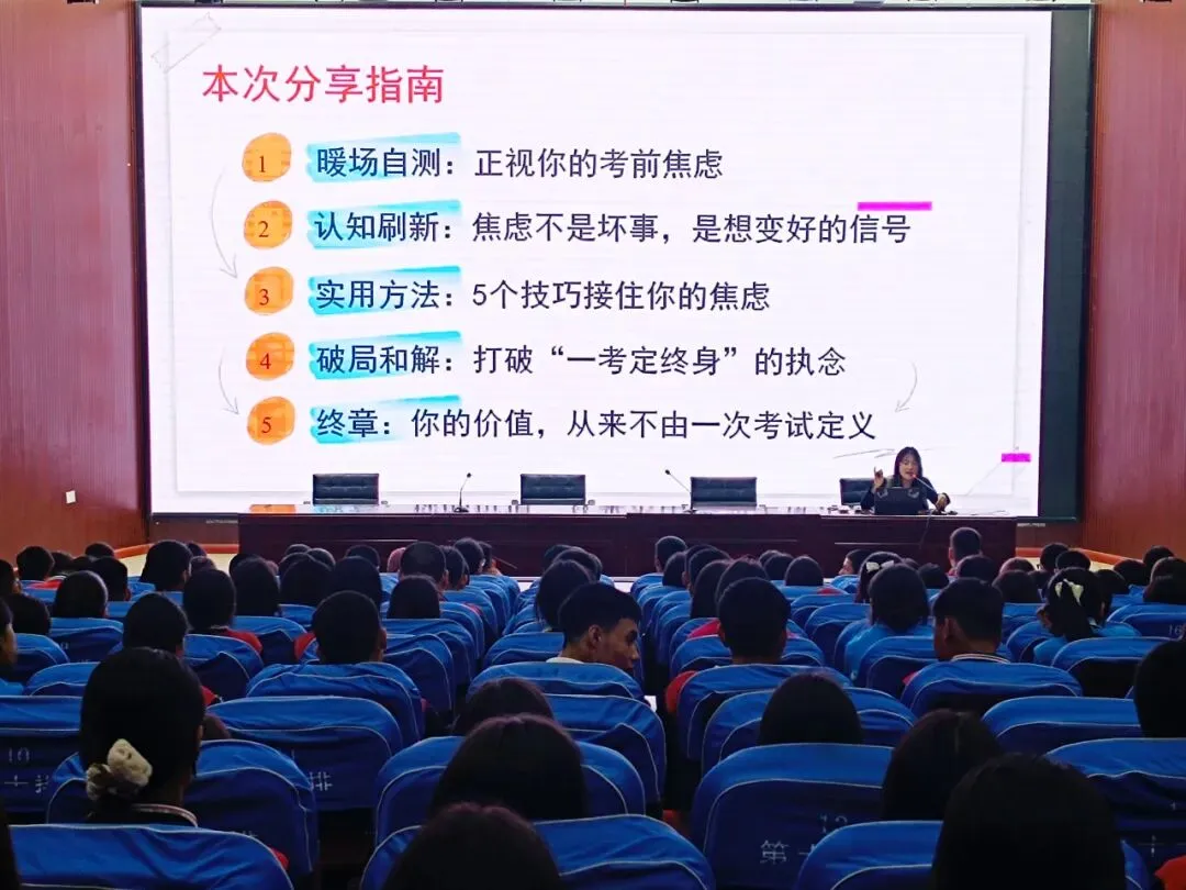 直面中考焦虑,与成长压力和解——轮台县第二中学九年级心理健康讲座圆满举行 第6张
