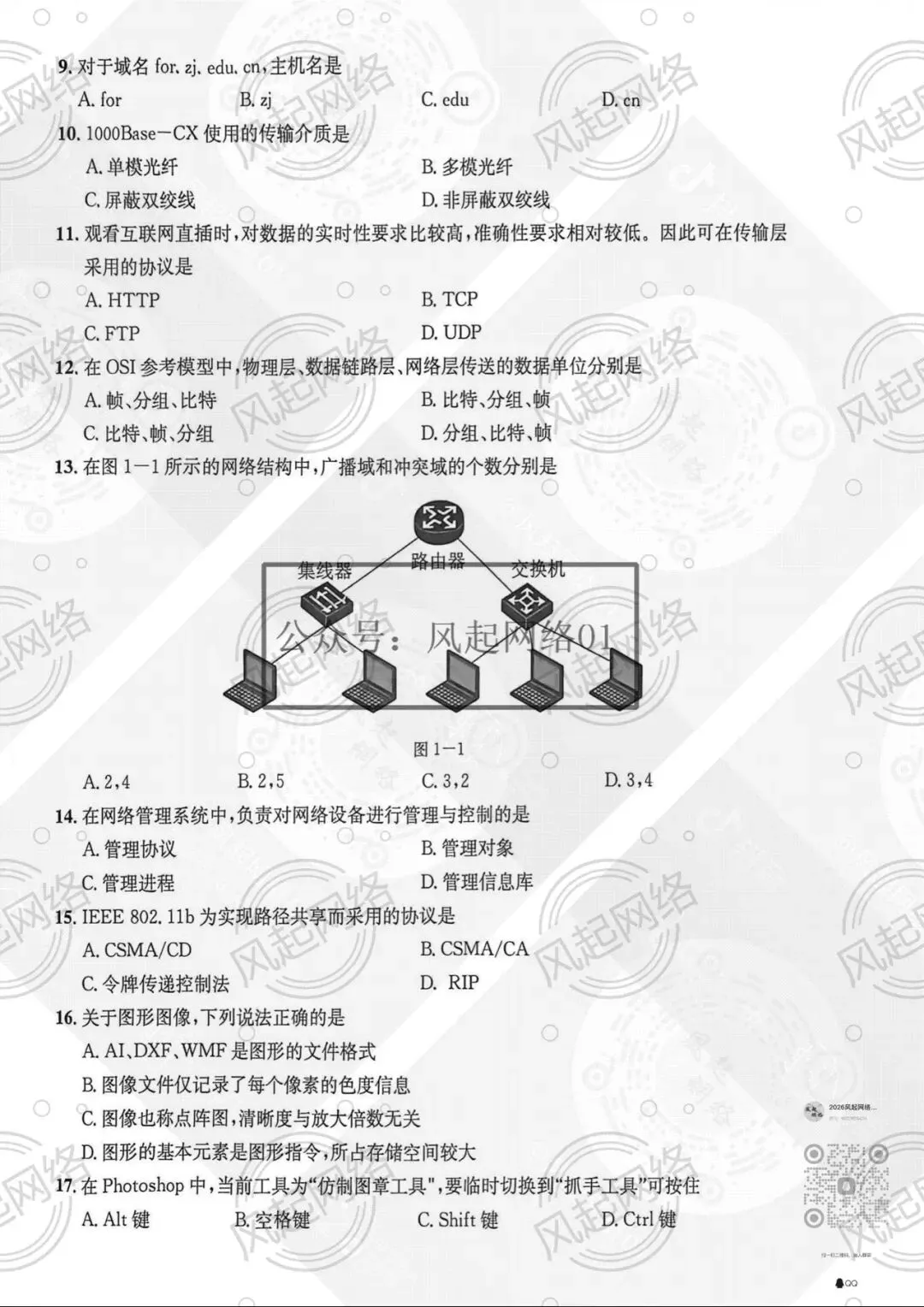 【2022网络技术真题】 第2张