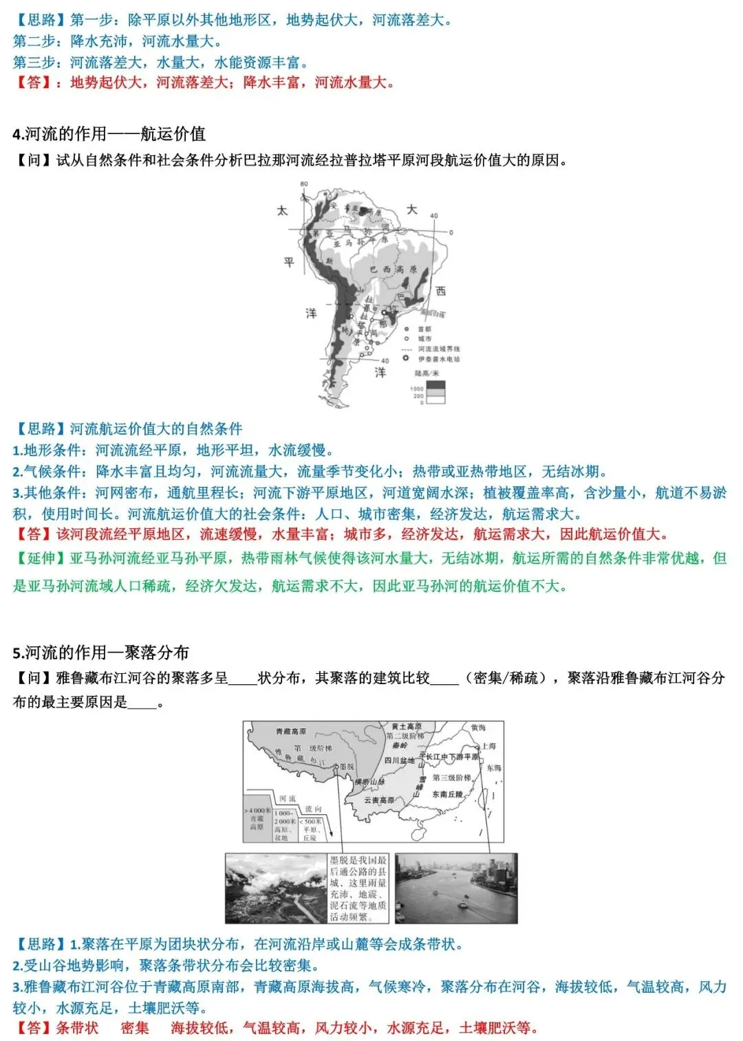 2026中考地理简答题思路点拨与归纳(答题模板) 第11张 2026中考地理简答题思路点拨与归纳(答题模板) 第11张