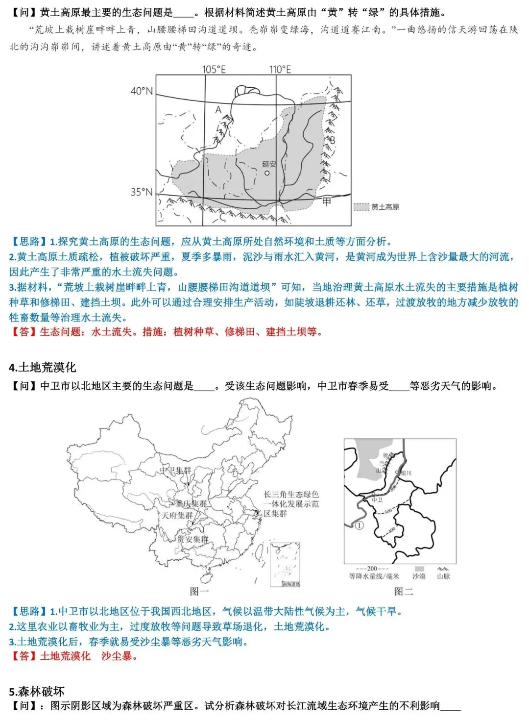 2026中考地理简答题思路点拨与归纳(答题模板) 第19张 2026中考地理简答题思路点拨与归纳(答题模板) 第19张