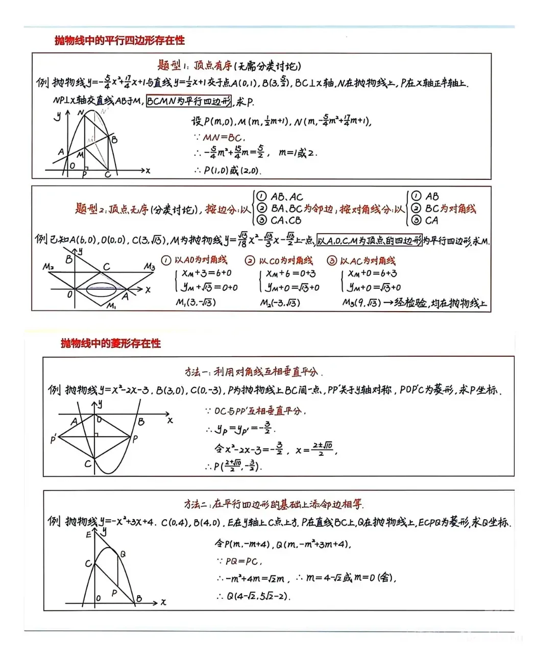 2026中考数学常用压轴题解题模型 第9张