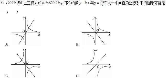 2026年中考数学常考考点专题之一次函数与反比例函数 第4张 2026年中考数学常考考点专题之一次函数与反比例函数 第4张