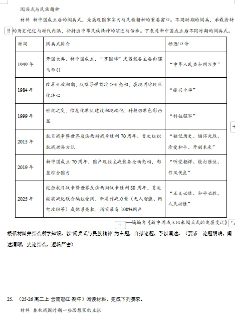 2026新统编版:高二历史下学期期中真题分类汇编,打印一份吃透了,期中考试拿高分! 第11张 2026新统编版:高二历史下学期期中真题分类汇编,打印一份吃透了,期中考试拿高分! 第11张