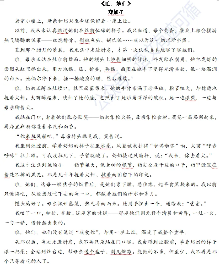 26年广州中考一模《瞧,他们/她们》作文解析(附范文) 第1张 26年广州中考一模《瞧,他们/她们》作文解析(附范文) 第1张