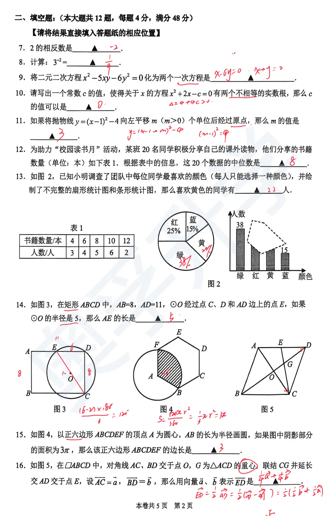 对答案!最全2026中考二模10区试卷&答案!<杨浦/闵行/静安/虹口/徐汇等> 第63张