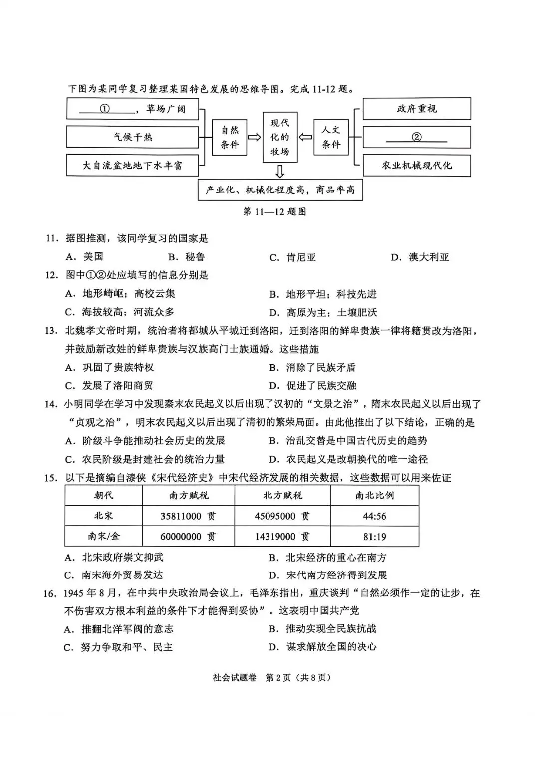 绍兴中考一模 | 2026年4月绍兴中考一模试题「全科」试题 第39张 绍兴中考一模 | 2026年4月绍兴中考一模试题「全科」试题 第39张