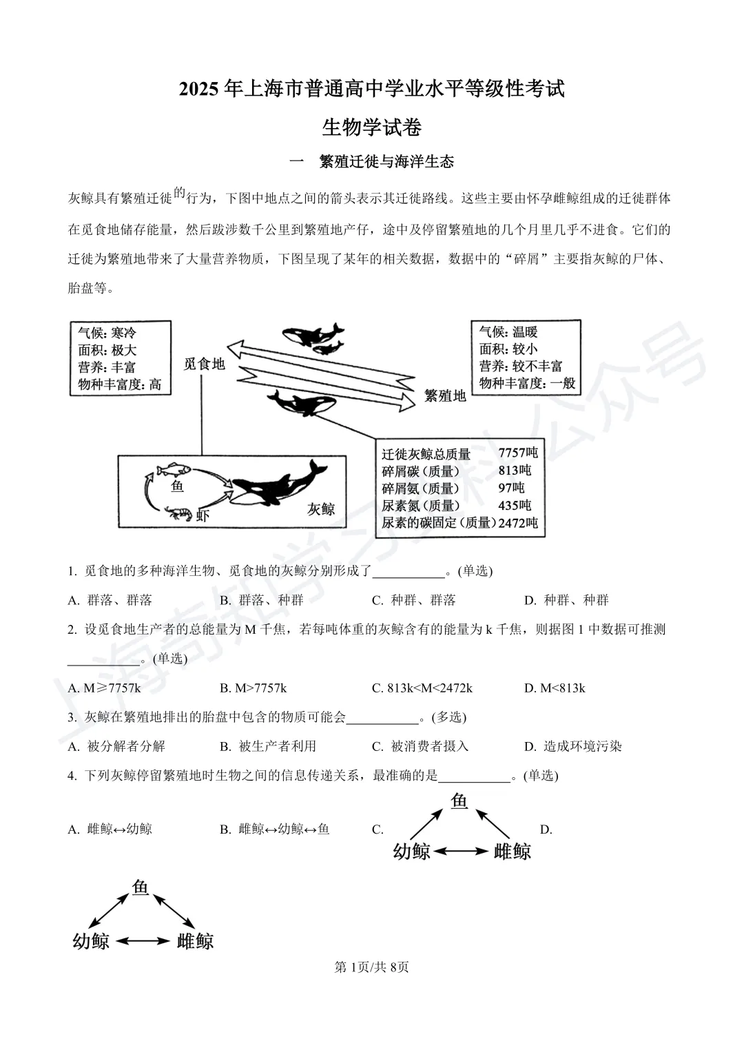 2025等级考真题卷、26届高三二模卷答案!已更新! 第18张 2025等级考真题卷、26届高三二模卷答案!已更新! 第18张