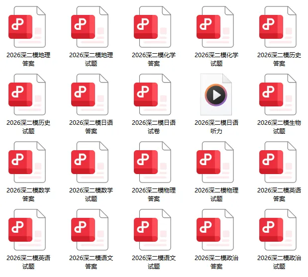 10科齐全!2026深圳高三二模各科试卷+答案公布! 第121张 10科齐全!2026深圳高三二模各科试卷+答案公布! 第121张
