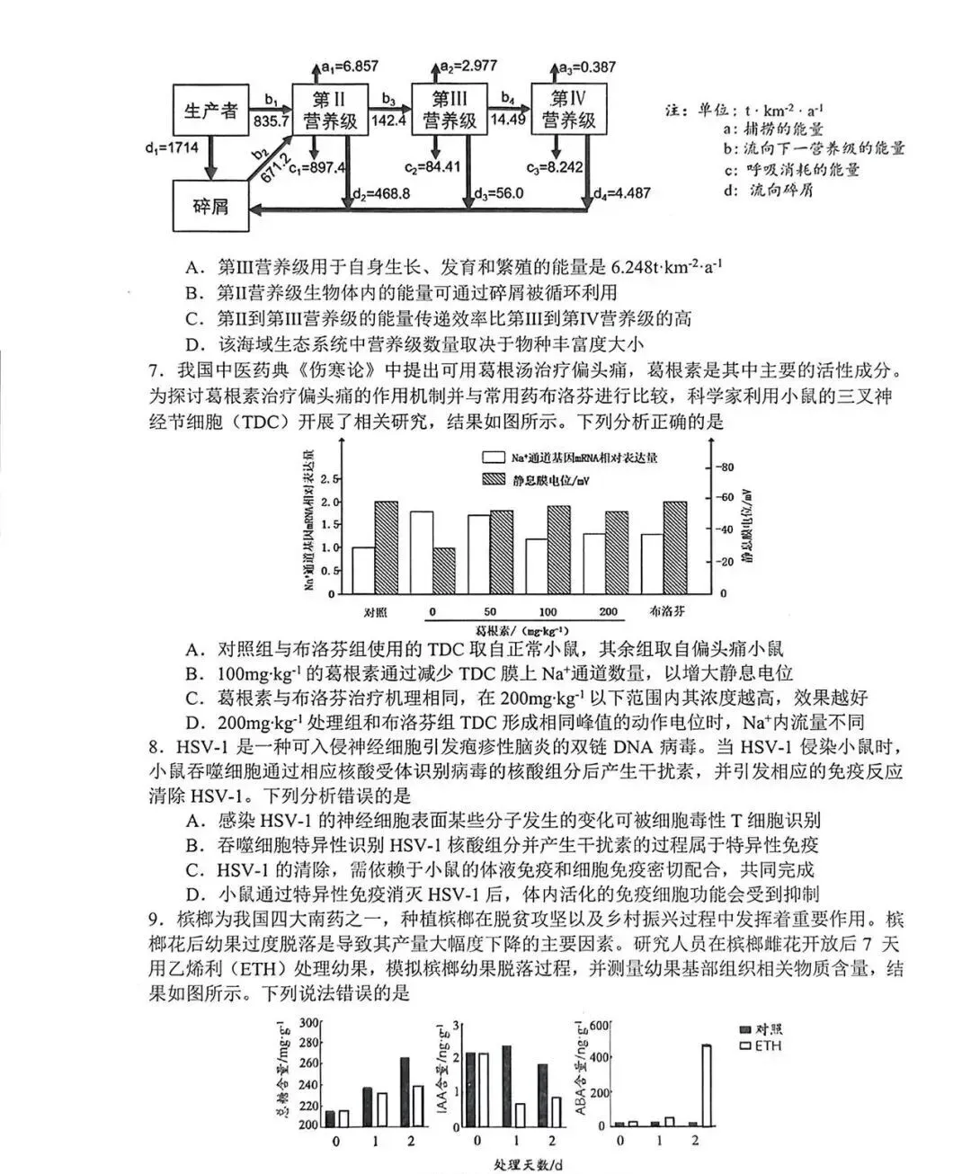 全!2026合肥高三二模试卷及答案 第2张