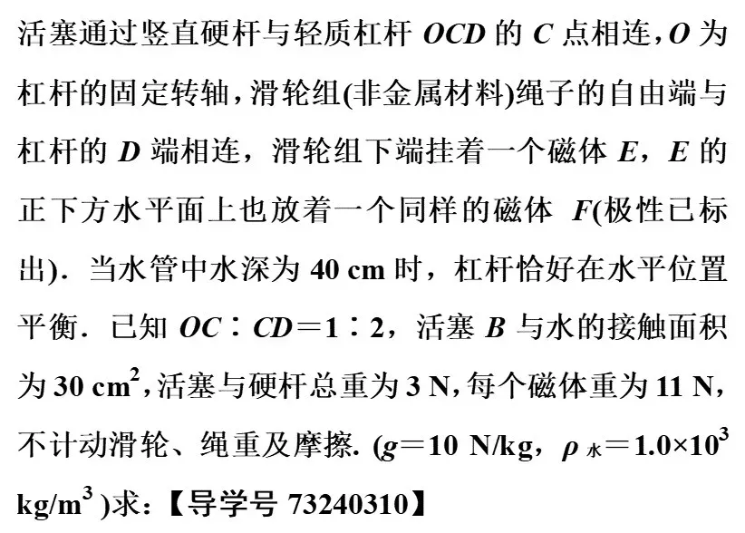中考物理常考经典压轴题题型 第37张