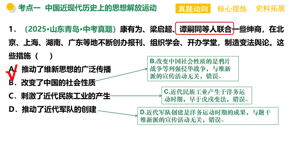 【中考复习】|专题09:中外历史上的思想解放运动 第17张