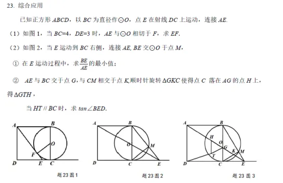中考几何压轴拆解|正方形+圆综合母题备考干货 第1张 中考几何压轴拆解|正方形+圆综合母题备考干货 第1张