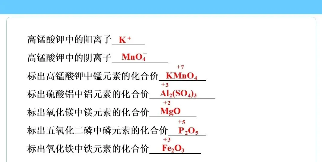 中考专题 化学用语专练 第18张