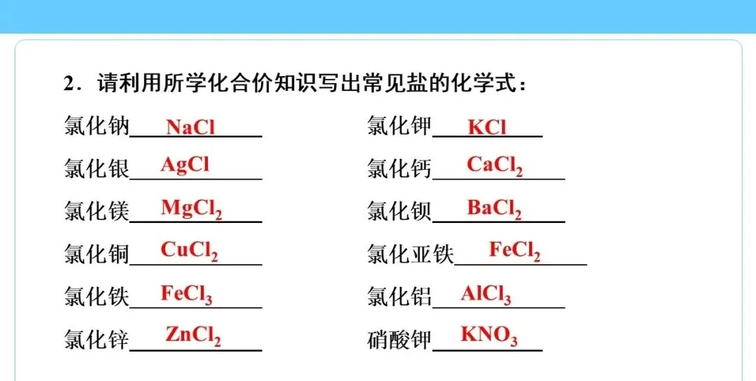 中考专题 化学用语专练 第22张