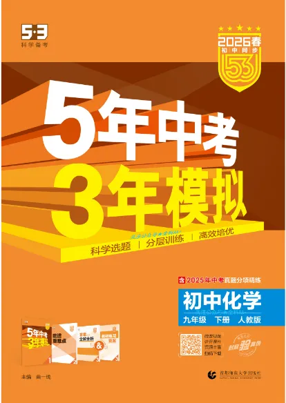 《5年中考3年模拟》初中同步-2026版人教版化学9年级上下册 第2张 《5年中考3年模拟》初中同步-2026版人教版化学9年级上下册 第2张