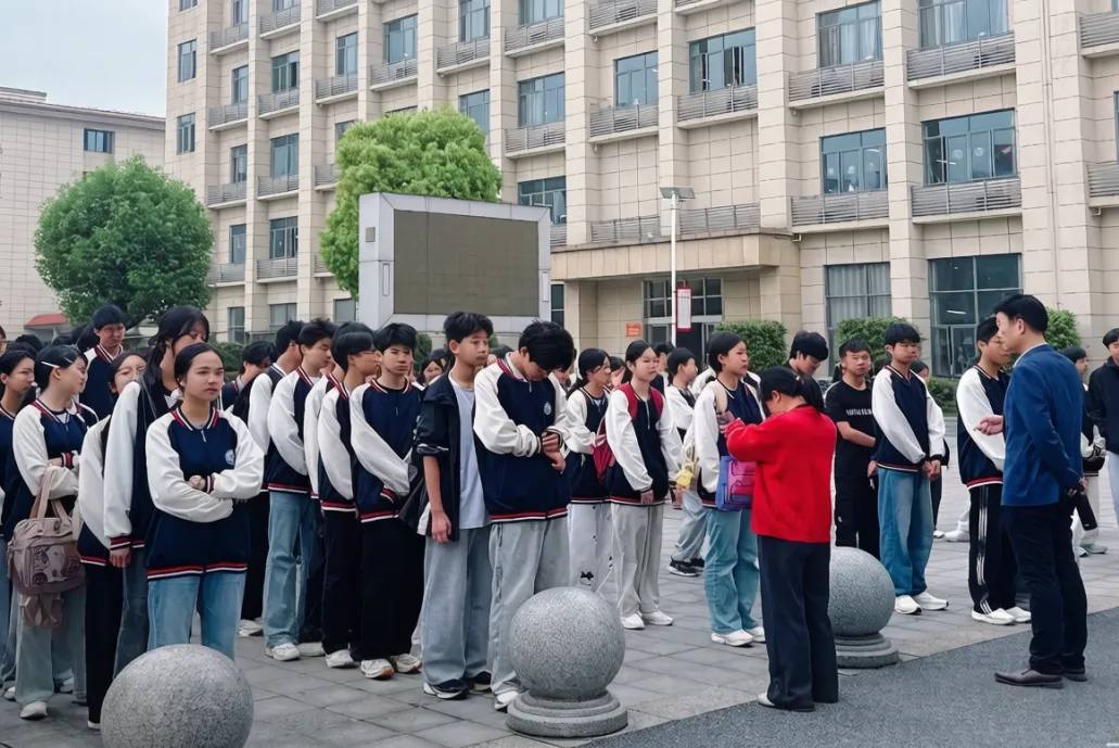 赣西外国语学校初中学子顺利完成体育中考 第1张
