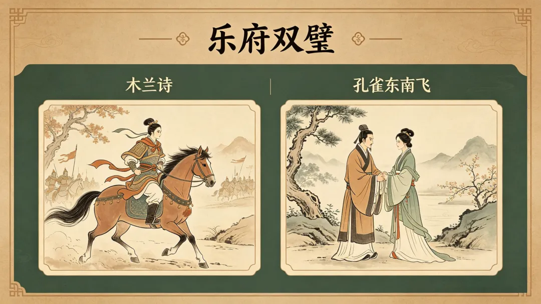 中考文学常识|一文搞懂乐府双璧,考点全拿捏! 第4张