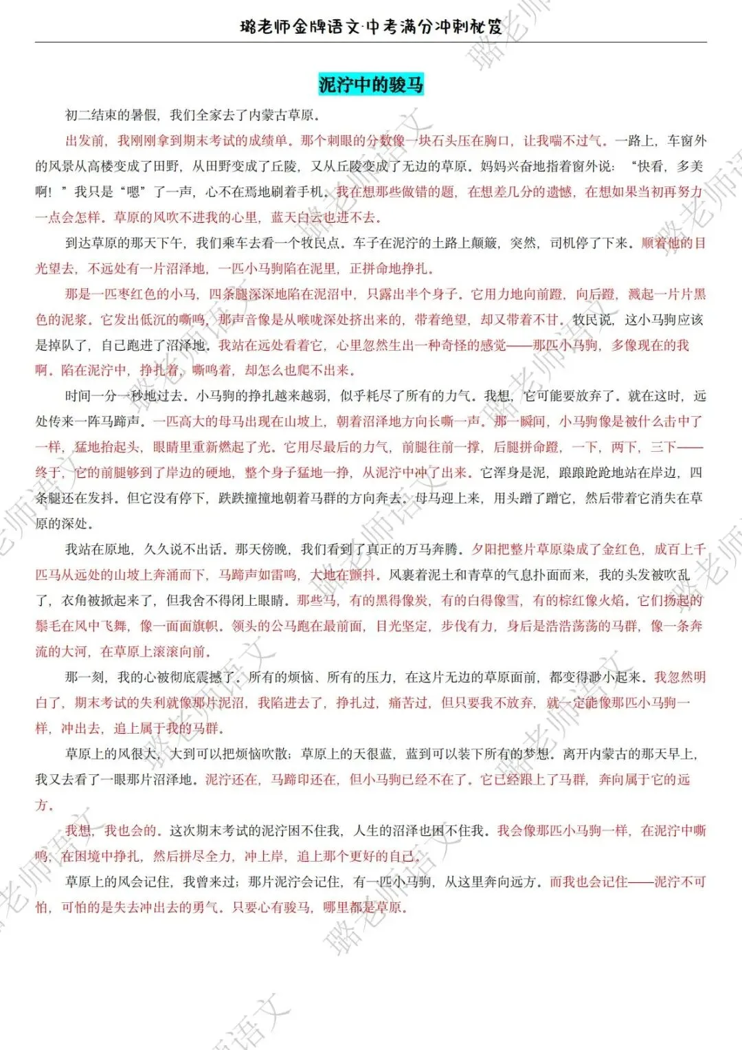 必背!中考一模范文+小泽物理独家解析! 第13张