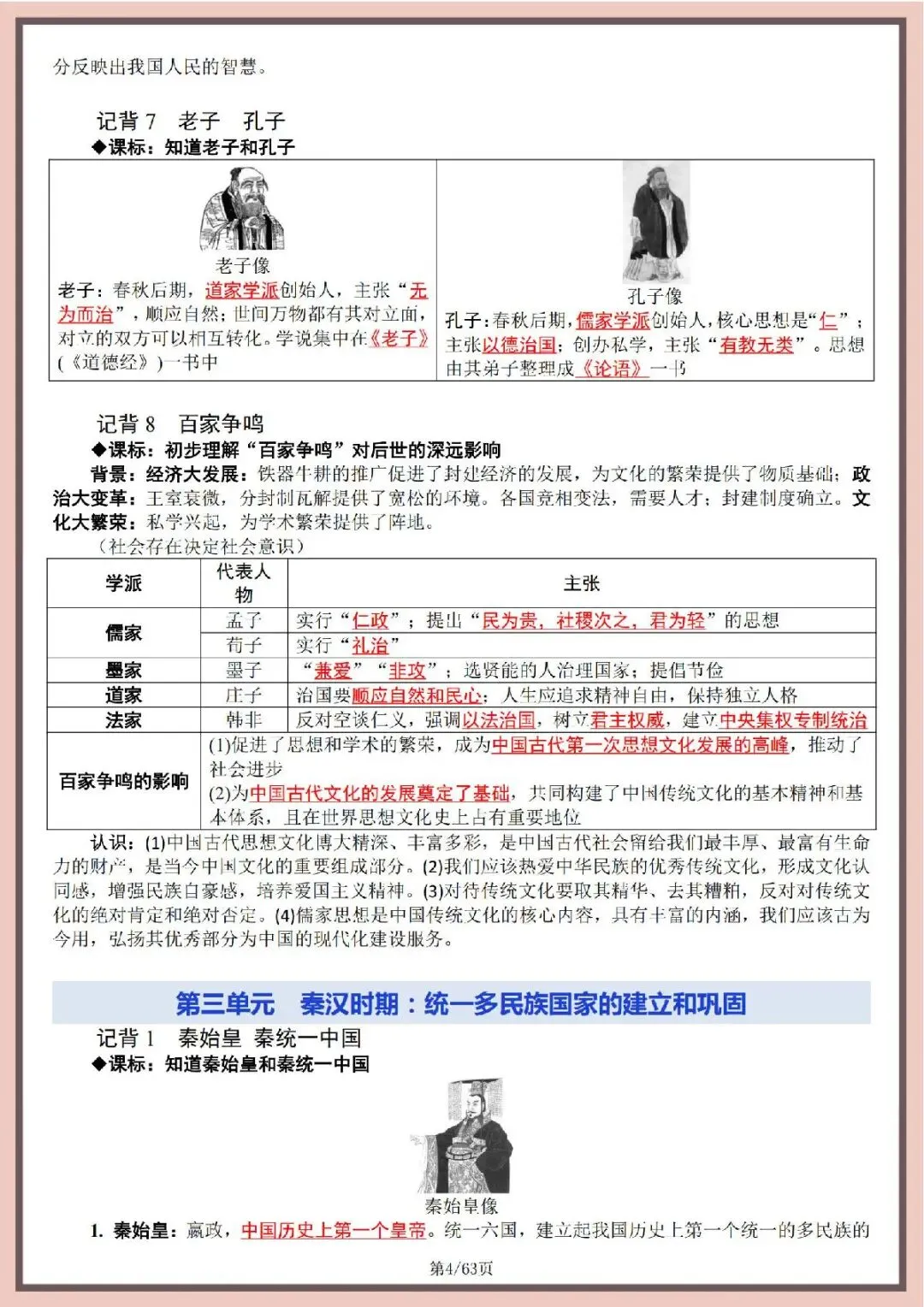 2026年中考历史全六册复习提纲 第6张