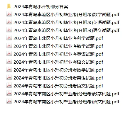 青岛历年小升初真题更新 第5张
