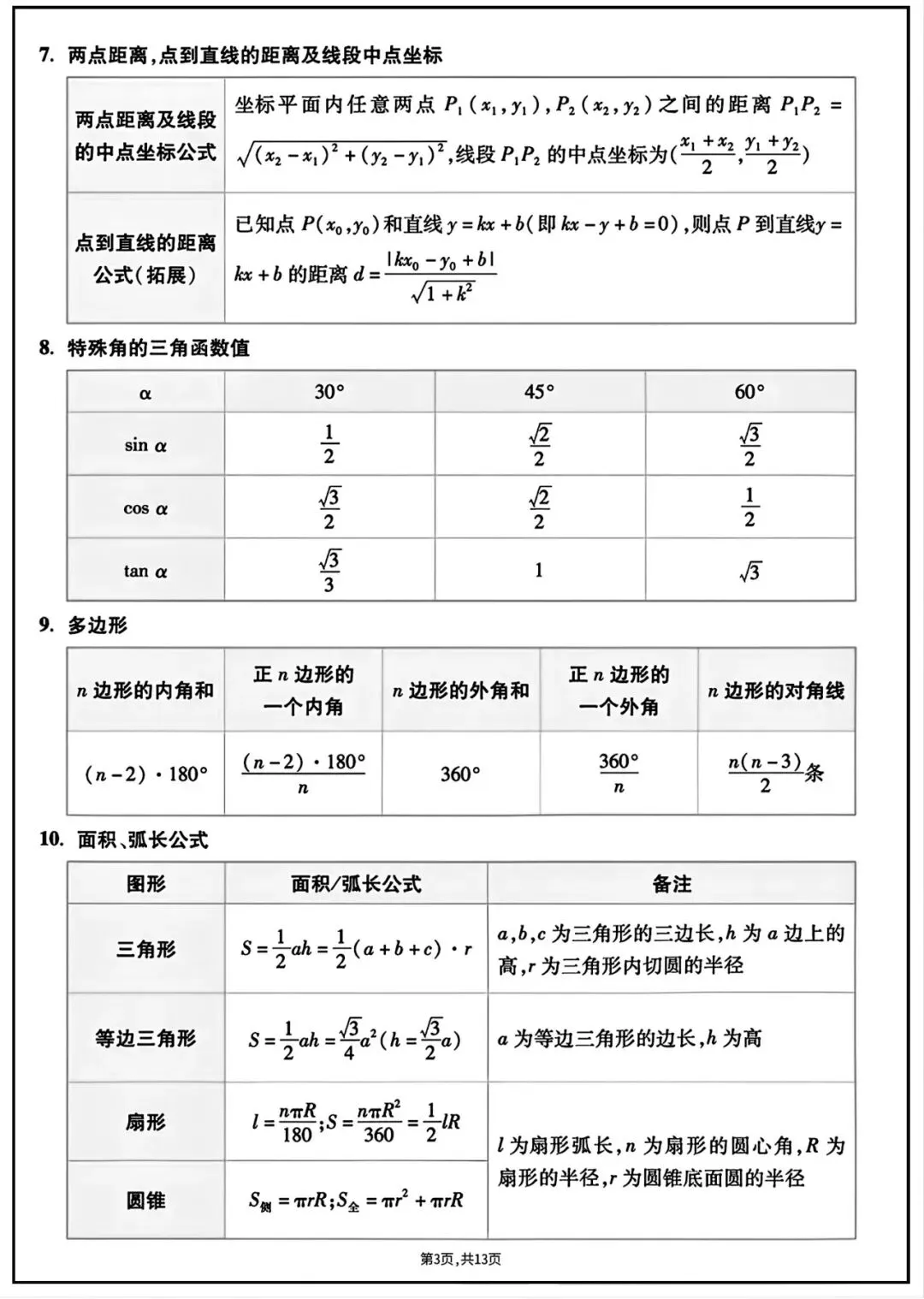 2026中考总复习数学知识点 第6张 2026中考总复习数学知识点 第6张