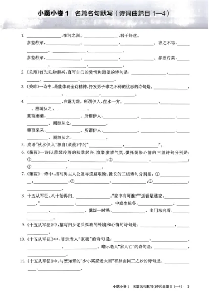 《百题大过关》中考语文小题小卷-2026版 第6张 《百题大过关》中考语文小题小卷-2026版 第6张