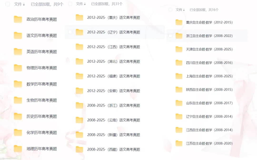 【高考真题汇总】2008-2025全国各省市历年高考真题试题+答案全科(语文、数学、英语、物理、化学、生物、政治、历史、地理) 第1张 【高考真题汇总】2008-2025全国各省市历年高考真题试题+答案全科(语文、数学、英语、物理、化学、生物、政治、历史、地理) 第1张