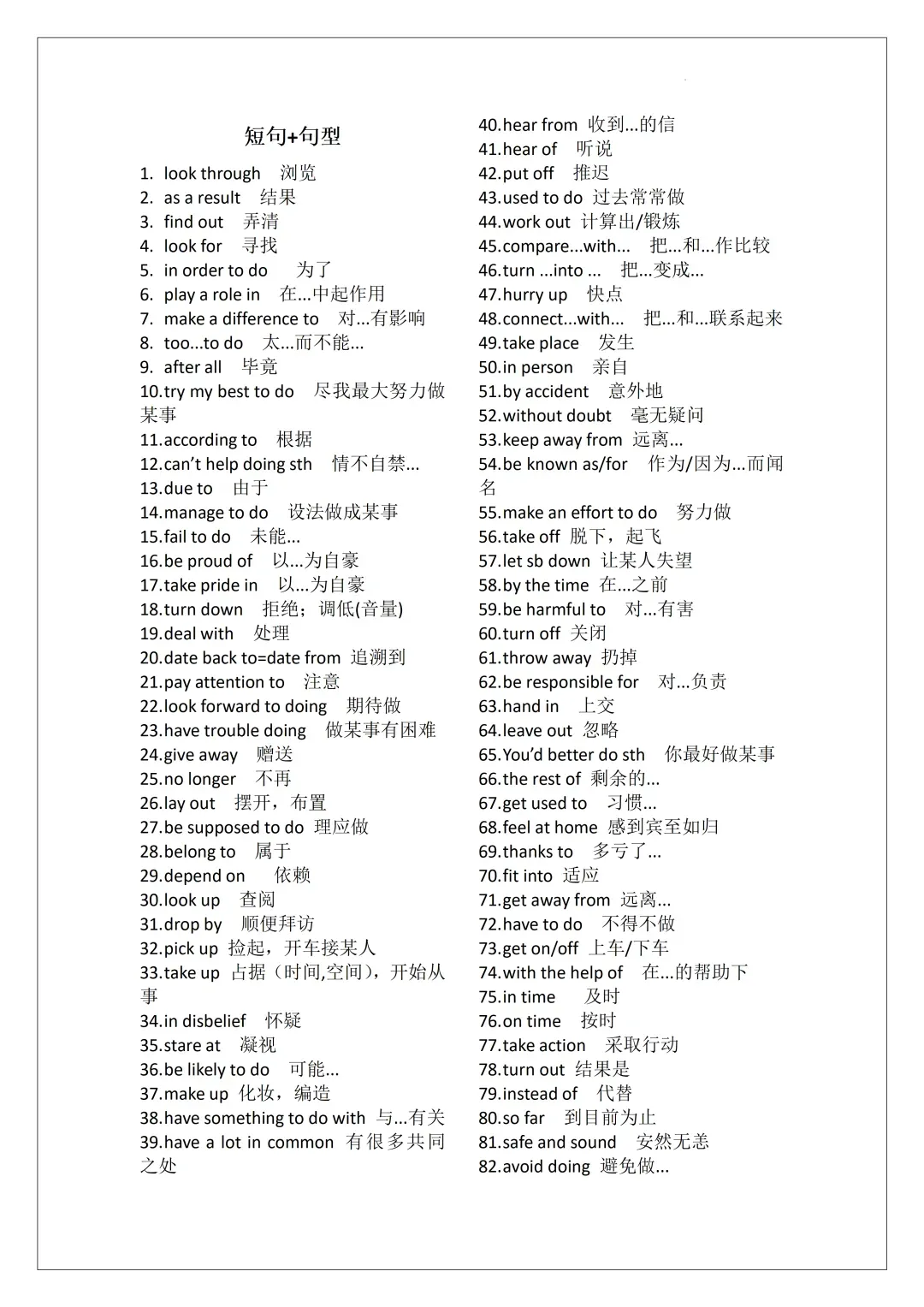 2026 中考必背|英语高频词词性分类整理 直接背 第8张 2026 中考必背|英语高频词词性分类整理 直接背 第8张