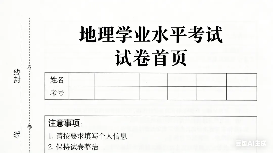 2026年河北省中考地理命题趋势与仿真模拟卷 第3张 2026年河北省中考地理命题趋势与仿真模拟卷 第3张