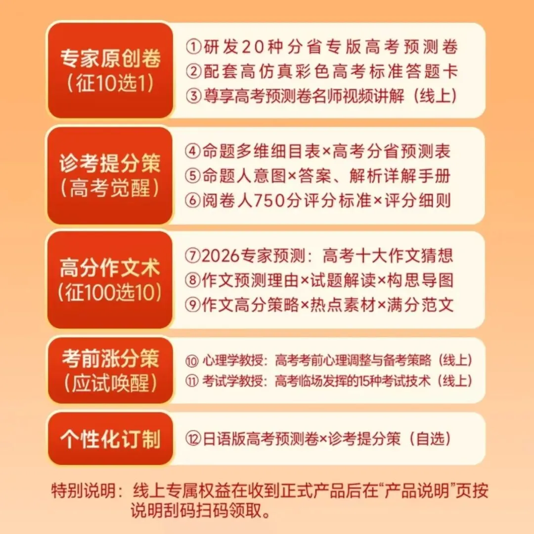 2026高考模拟考试报名通知 | 王后雄预测卷全真模拟,助力高考冲刺! 第8张 2026高考模拟考试报名通知 | 王后雄预测卷全真模拟,助力高考冲刺! 第8张