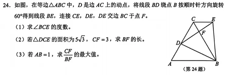 中考风向标,各地一模数学深度复盘 第15张 中考风向标,各地一模数学深度复盘 第15张