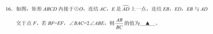 浙江最近出的中考一模数学题做了吗 第32张