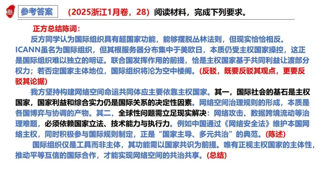 三轮资料之2026跟着真题学答题专题6 当代国际政治与经济 第39张 三轮资料之2026跟着真题学答题专题6 当代国际政治与经济 第39张