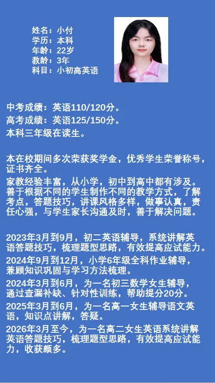 小初高英语:本科三年级在读,中考高考学霸 第1张