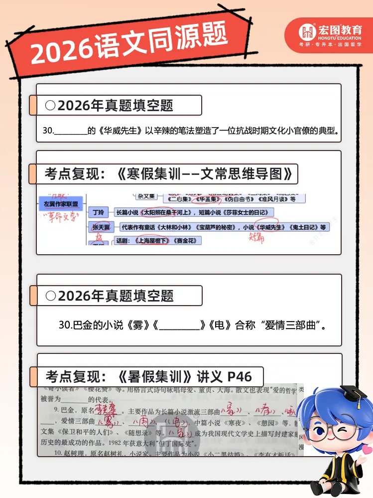高分突围!2026 浙江专升本语文真题深度拆解,宏图全方位覆盖核心考点 第32张 高分突围!2026 浙江专升本语文真题深度拆解,宏图全方位覆盖核心考点 第32张