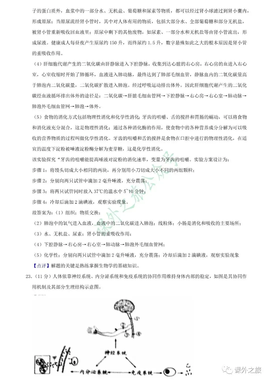 【中考真题】生物《中考真题测试卷》(含答案)可下载 第25张 【中考真题】生物《中考真题测试卷》(含答案)可下载 第25张