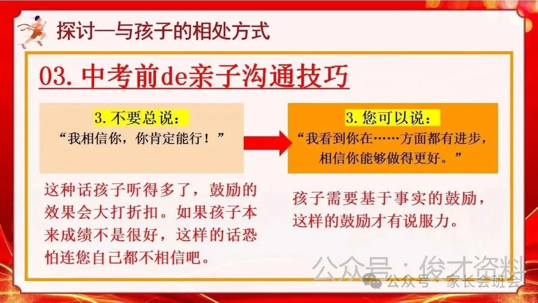 初三中考冲刺家长会ppt:家校携手 ,决胜中考!(含发言稿) 第32张