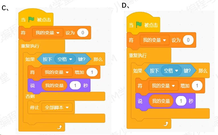 【真题练习】2026信息素养大赛图形化Scratch练习卷04 第17张 【真题练习】2026信息素养大赛图形化Scratch练习卷04 第17张