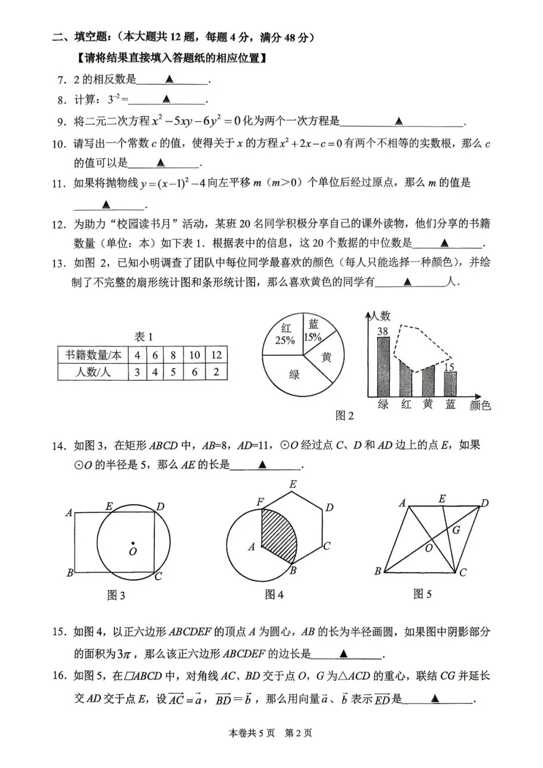 2026届上海中考二模——【闵行】区试题重难点题目解析及9区试卷 第22张 2026届上海中考二模——【闵行】区试题重难点题目解析及9区试卷 第22张