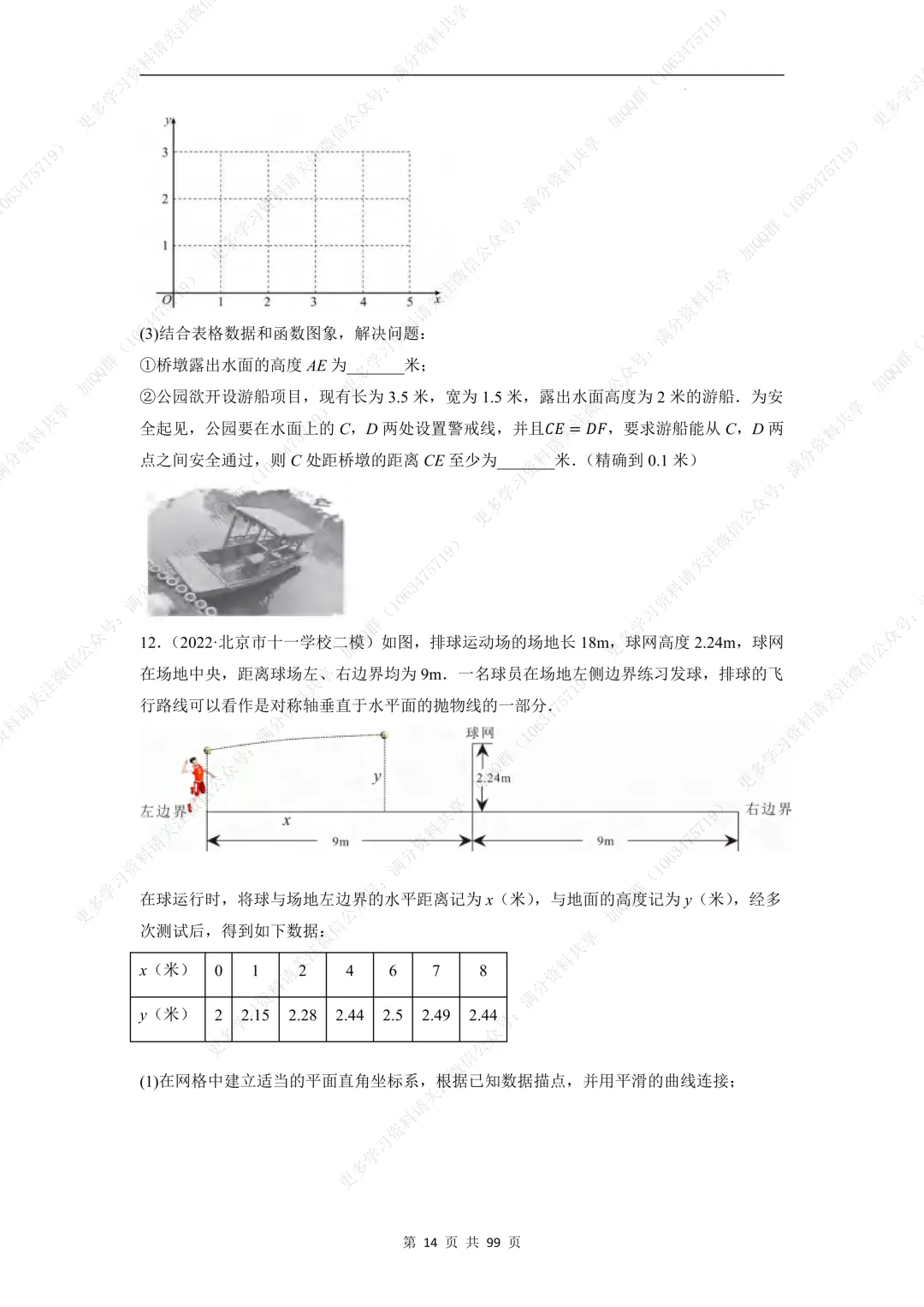 【初中数学】中考数学重难点题型之函数的图象与实际应用综合问题(含答案解析)(pdf分享) 第15张